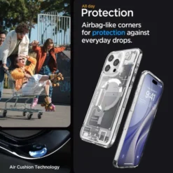 Spigen Iphone 15 Pro|Iphone 15 Pro-Etui Ultra Hybrid Mag Magsafe iPhone 15 Pro Zero One White Case
