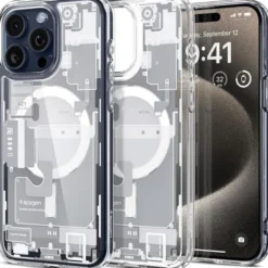 Spigen Iphone 15 Pro|Iphone 15 Pro-Etui Ultra Hybrid Mag Magsafe iPhone 15 Pro Zero One White Case