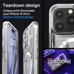 Spigen Iphone 15 Pro|Iphone 15 Pro-Etui Ultra Hybrid Mag Magsafe iPhone 15 Pro Zero One White Case