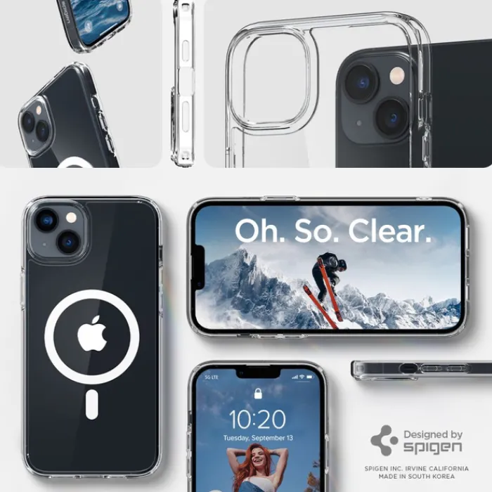Spigen Iphone 14|Apple-Etui Ultra Hybrid Mag Magsafe iPhone 14 White Case