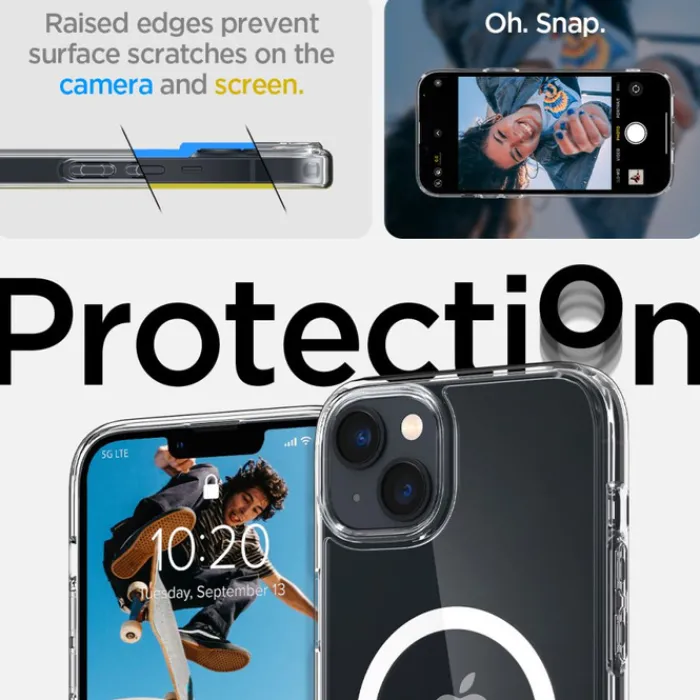 Spigen Iphone 14|Apple-Etui Ultra Hybrid Mag Magsafe iPhone 14 White Case