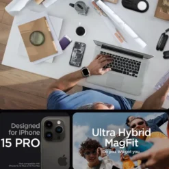 Spigen Iphone 15 Pro|Iphone 15 Pro-Etui Ultra Hybrid Mag Magsafe iPhone 15 Pro Zero One Case