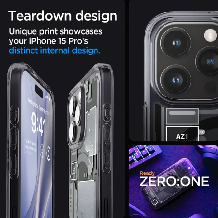 Spigen Iphone 15 Pro|Iphone 15 Pro-Etui Ultra Hybrid Mag Magsafe iPhone 15 Pro Zero One Case