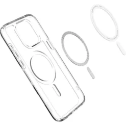 Spigen Iphone 15 Pro|Iphone 15 Pro-Etui Ultra Hybrid Mag Magsafe iPhone 15 Pro Frost Clear Case