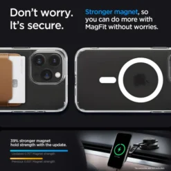 Spigen Iphone 15 Pro|Iphone 15 Pro-Etui Ultra Hybrid Mag Magsafe iPhone 15 Pro Frost Clear Case