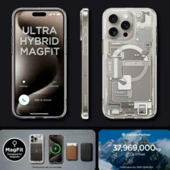 Spigen Iphone 15 Pro|Iphone 15 Pro-Etui Ultra Hybrid Mag Magsafe Iphone 15 Pro Zero One Natural Titanium