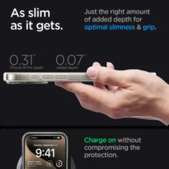Spigen Iphone 15 Pro|Iphone 15 Pro-Etui Ultra Hybrid Mag Magsafe Iphone 15 Pro Zero One Natural Titanium