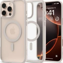Spigen Iphone 16 Pro Max|Iphone 16 Pro Max-ETUI ULTRA HYBRID MAG MAGSAFE IPHONE 16 PRO MAX FROST NATURAL TITANIUM