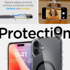 Spigen Iphone 16 Plus|Iphone 16 Plus-Etui ULTRA HYBRID MAG MAGSAFE IPHONE 16 PLUS BLACK