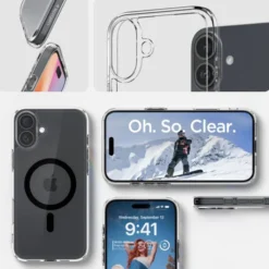 Spigen Iphone 16 Plus|Iphone 16 Plus-Etui ULTRA HYBRID MAG MAGSAFE IPHONE 16 PLUS BLACK
