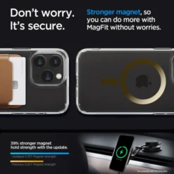Spigen Iphone 15 Pro|Iphone 15 Pro-Etui Ultra Hybrid Mag Magsafe iPhone 15 Pro Gold Case