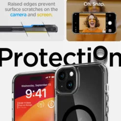 Spigen Iphone 15|Iphone 15-Etui Ultra Hybrid Mag Magsafe iPhone 15 Black Case