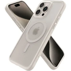 Spigen Iphone 15 Pro Max|Iphone 15 Pro Max-Etui Ultra Hybrid Mag Magsafe iPhone 15 Pro Max Frost Natural Titanium Case