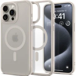 Spigen Iphone 15 Pro Max|Iphone 15 Pro Max-Etui Ultra Hybrid Mag Magsafe iPhone 15 Pro Max Frost Natural Titanium Case