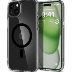 Spigen Iphone 15 Plus|Apple-Etui Ultra Hybrid Mag Magsafe iPhone 15 Plus Black Case