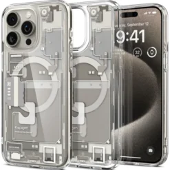 Spigen Iphone 15 Pro Max|Iphone 15 Pro Max-Etui ULTRA HYBRID MAG MAGSAFE IPHONE 15 PRO MAX ZERO ONE NATURAL TITANIUM