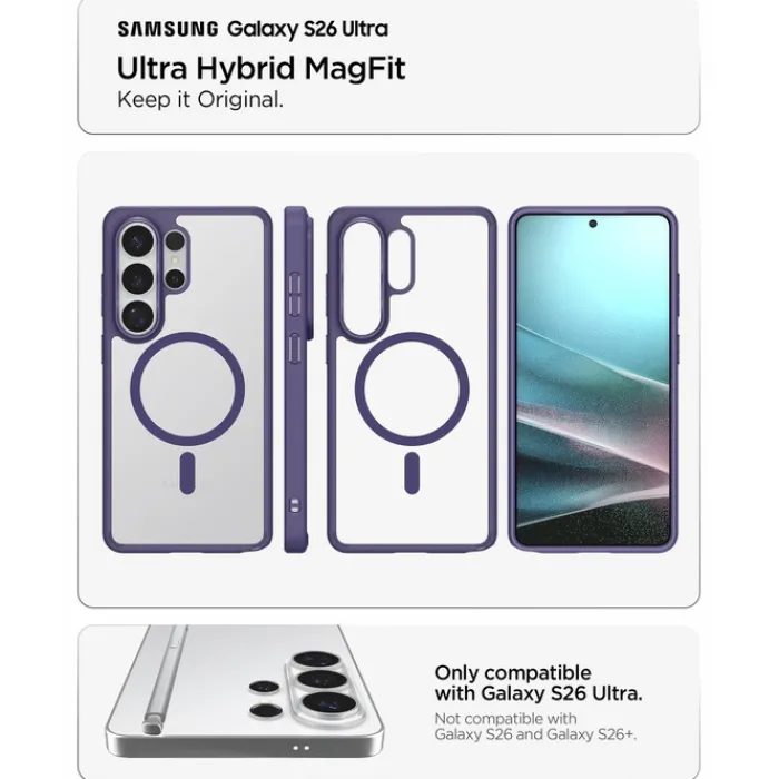 Spigen Samsung|Galaxy S26 Ultra-ETUI ULTRA HYBRID MAG MAGSAFE SAMSUNG GALAXY S26 ULTRA DEEP PURPLE