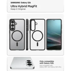 Spigen Samsung|Galaxy S26-ETUI ULTRA HYBRID MAG SAMSUNG GALAXY S26 MAGSAFE MATTE BLACK
