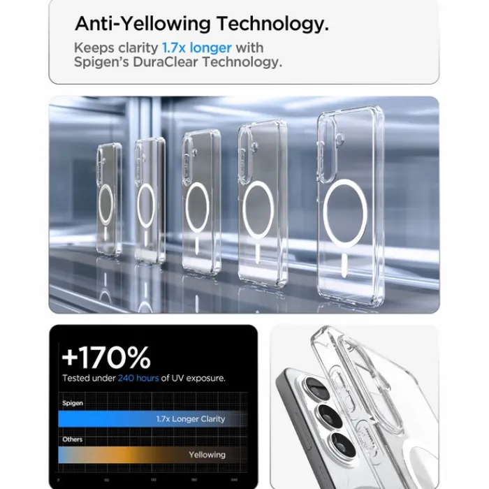 Spigen Samsung|Galaxy S26 Plus-ETUI ULTRA HYBRID MAG SAMSUNG GALAXY S26+ PLUS MAGSAFE CLEAR/WHITE