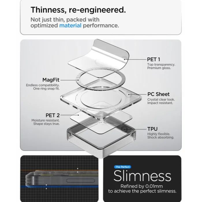 Spigen Samsung|Galaxy S26-ETUI ULTRA HYBRID MAG SAMSUNG GALAXY S26 MAGSAFE ZERO ONE BLACK