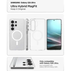Spigen Samsung|Galaxy S26 Ultra-ETUI ULTRA HYBRID MAG SAMSUNG GALAXY S26 ULTRA MAGSAFE CLEAR/WHITE