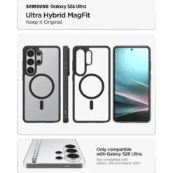 Spigen Samsung|Galaxy S26 Ultra-ETUI ULTRA HYBRID MAG SAMSUNG GALAXY S26 ULTRA MAGSAFE MATTE BLACK