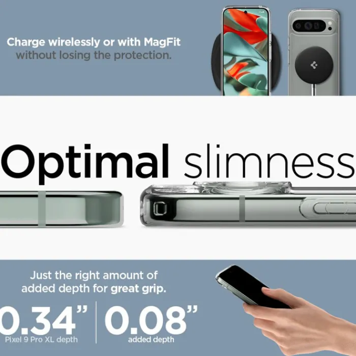 Spigen Google|Pixel 9 Pro Xl-Etui ULTRA HYBRID ONETAP RING MAGSAFE GOOGLE PIXEL 9 PRO XL WHITE