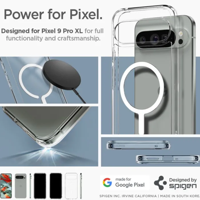 Spigen Google|Pixel 9 Pro Xl-Etui ULTRA HYBRID ONETAP RING MAGSAFE GOOGLE PIXEL 9 PRO XL WHITE