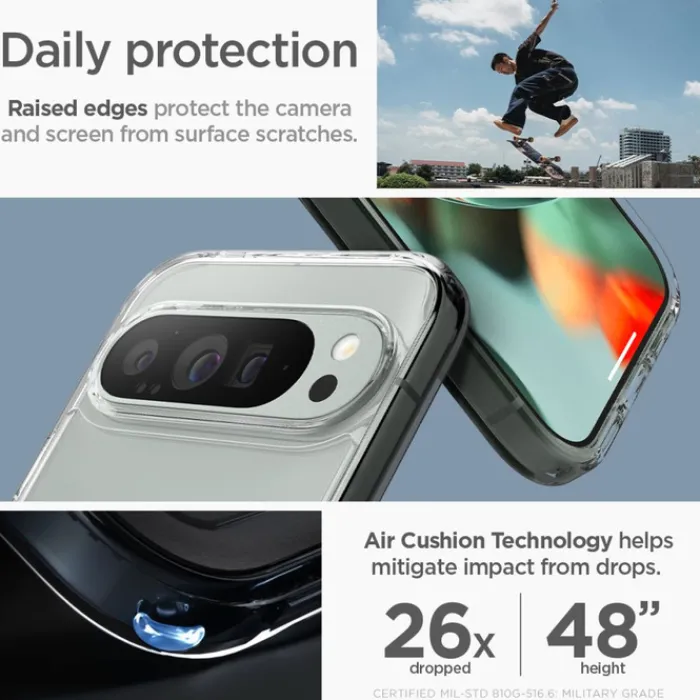 Spigen Google|Pixel 9 Pro Xl-Etui ULTRA HYBRID ONETAP RING MAGSAFE GOOGLE PIXEL 9 PRO XL WHITE