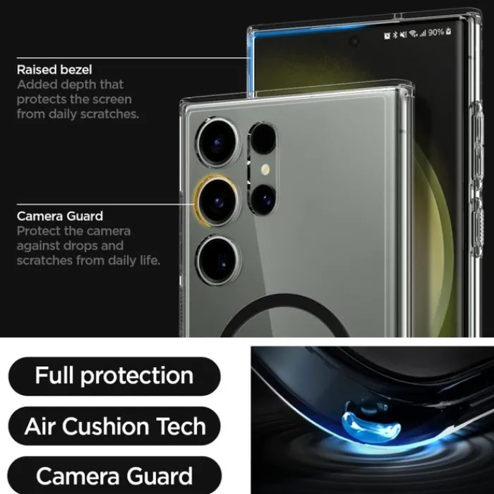 Spigen Samsung|Galaxy S23 Ultra-Etui Ultra Hybrid Onetap Ring Magsafe Galaxy S23 Ultra Black Case