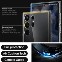 Spigen Samsung|Galaxy S23 Ultra-Etui Ultra Hybrid Samsung S23 Ultra Crystal Clear Przezroczysty Case