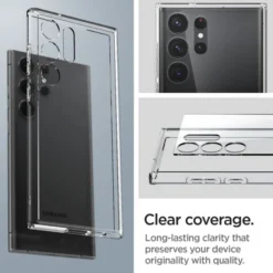 Spigen Samsung|Galaxy S23 Ultra-Etui Ultra Hybrid Samsung S23 Ultra Crystal Clear Przezroczysty Case