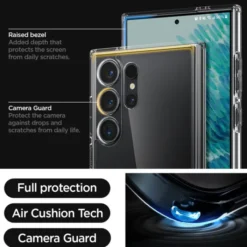 Spigen Samsung|Galaxy S24 Ultra-Etui Ultra Hybrid Samsung Galaxy S24 Ultra Crystal Clear Case