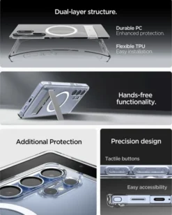 Spigen Samsung|Galaxy S25 Ultra-ETUI ULTRA HYBRID S MAGSAFE SAMSUNG GALAXY S25 ULTRA CLEAR WHITE