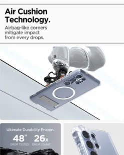 Spigen Samsung|Galaxy S25 Ultra-ETUI ULTRA HYBRID S MAGSAFE SAMSUNG GALAXY S25 ULTRA CLEAR WHITE