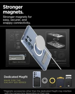 Spigen Samsung|Galaxy S25 Ultra-ETUI ULTRA HYBRID S MAGSAFE SAMSUNG GALAXY S25 ULTRA CLEAR WHITE