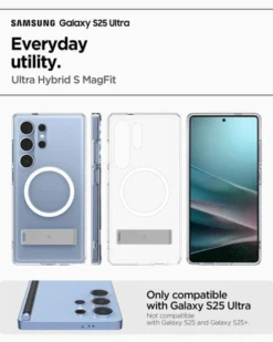 Spigen Samsung|Galaxy S25 Ultra-ETUI ULTRA HYBRID S MAGSAFE SAMSUNG GALAXY S25 ULTRA CLEAR WHITE