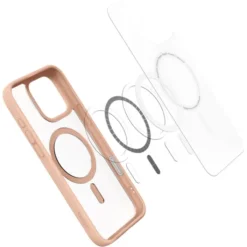 Spigen Apple|Magsafe-Etui ULTRA HYBRID ”T” MAG MAGSAFE IPHONE 16 PRO FROST ROSE TITANIUM