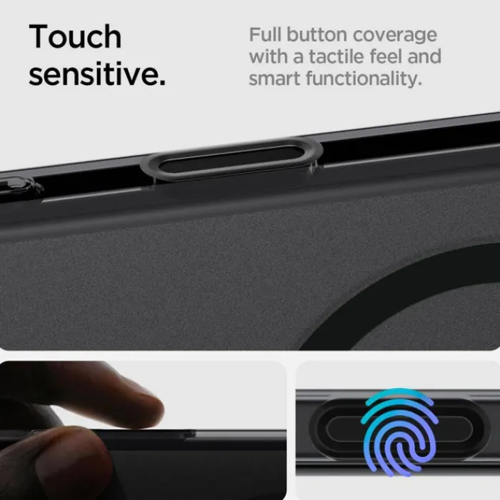 Spigen Apple|Magsafe-ETUI ULTRA HYBRID ”T” MAG MAGSAFE IPHONE 16 PRO FROST BLACK