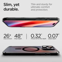 Spigen Apple|Magsafe-ETUI ULTRA HYBRID ”T” MAG MAGSAFE IPHONE 16 PRO FROST BLACK