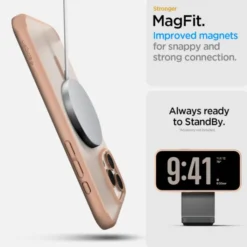 Spigen Iphone 16 Pro Max|Iphone 16 Pro Max-Etui ULTRA HYBRID ”T” MAG MAGSAFE IPHONE 16 PRO MAX FROST ROSE TITANIUM