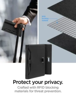 Spigen Lokalizatory-ETUI UNIVERSAL AIRTAG PASSPORT HOLDER BLACK