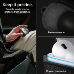 Spigen Airpods Pro|Etui Airpods-Etui Urban Fit Apple Airpods Pro 1 / 2 Black Case