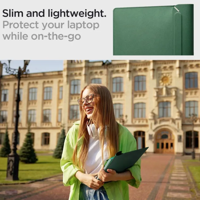 Spigen Inne-Etui VALENTINUS SLEEVE LAPTOP 13-14 JEJU GREEN Case