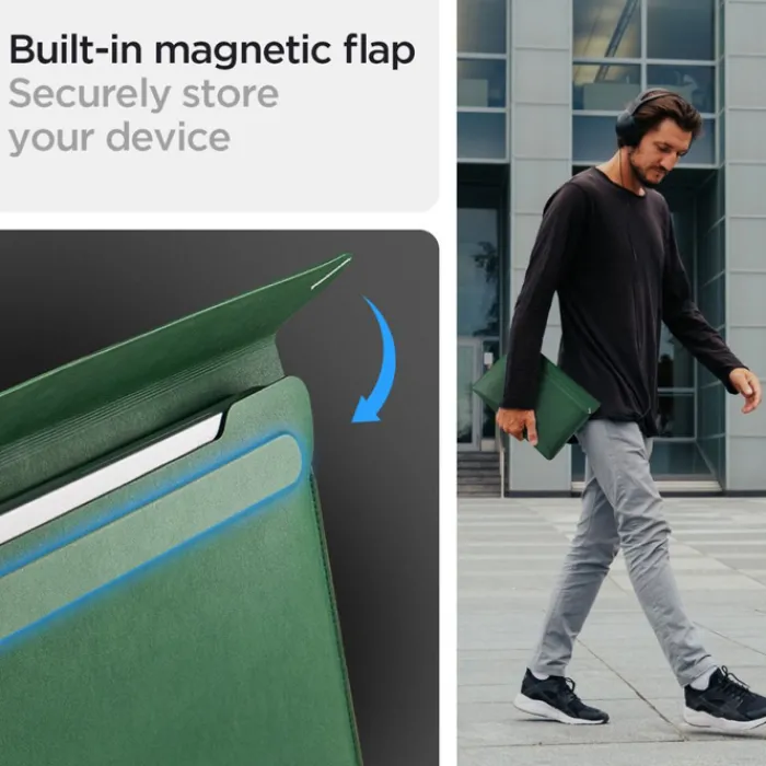 Spigen Inne-Etui VALENTINUS SLEEVE LAPTOP 13-14 JEJU GREEN Case