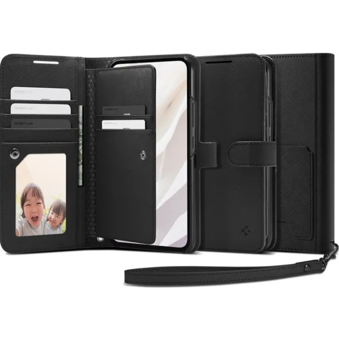 Spigen Samsung|Galaxy A54-Etui Wallet ”s” Plus Galaxy A54 5G Black