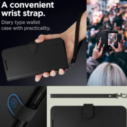 Spigen Samsung|Galaxy A54-Etui Wallet ”s” Plus Galaxy A54 5G Black