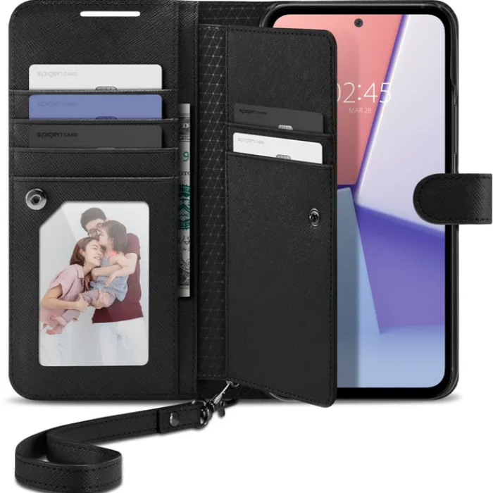 Spigen Samsung|Galaxy A54-Etui Wallet ”s” Plus Galaxy A54 5G Black