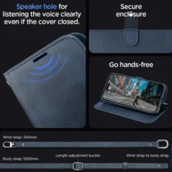 Spigen Na Szyję|Etui Uniwersalne-Etui Wallet ”s” Pro Iphone 15 Pro Navy
