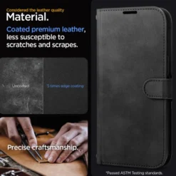 Spigen Na Szyję|Etui Uniwersalne-Etui Wallet ”s” Pro iPhone 15 Pro Black Case